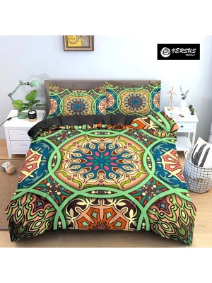 Set Copri Piumone Federe Copripiumino Etnico Mandala Duvet Cover BED0110